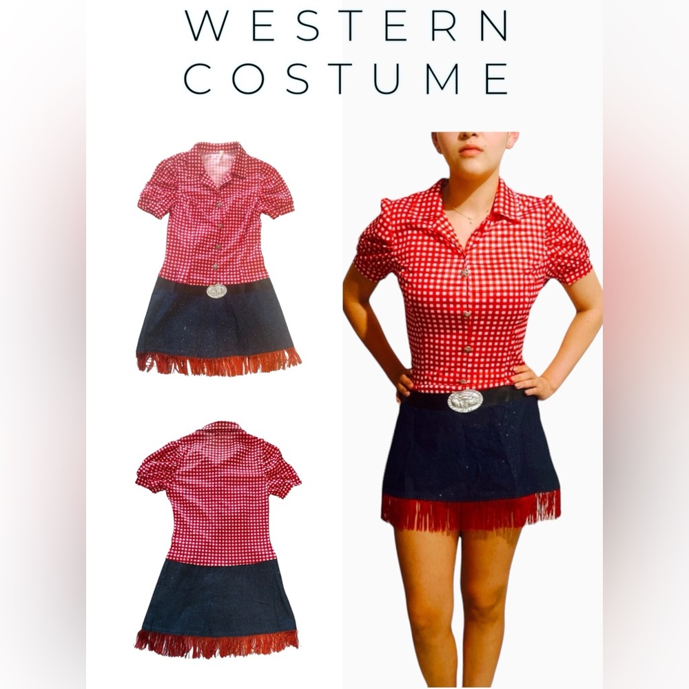 COSTUME | Cowgirl Western One Piece Dress Sz Small Costume
